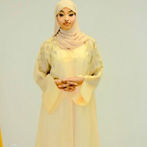 Organza Abaya – Gold
